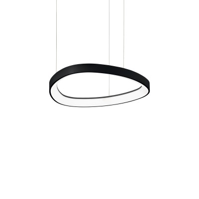 Lustra LED suspendata design circular GEMINI SP D042 NERO