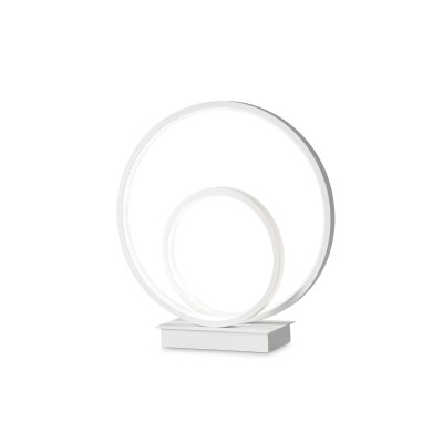 Lampa de masa LED design modern circular OZ TL BIANCO