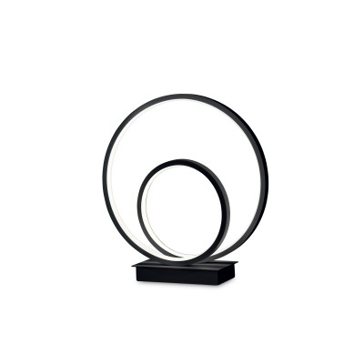 Lampa de masa LED design modern circular OZ TL ON-OFF NERO