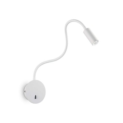Aplica LED minimalista cu brat orientabil FOCUS-2 AP BIANCO