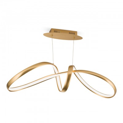 Lustra suspendata dimabila Circus satin brass