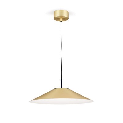 Lustra LED dimabila, Pendul metalic GOURMET Brushed Brass