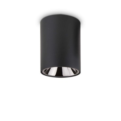 Spot LED aplicat modern Nitro pl round d09 NERO