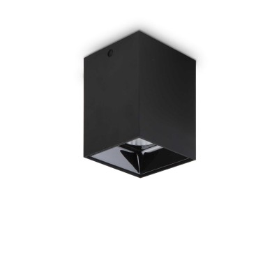 Spot LED aplicat modern Nitro pl square d07 NERO