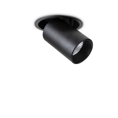 Spot LED directionabil, incastrabil pentru tavan fals NOVA 12W 4000K BK