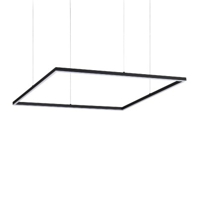 Lustra LED design modern geometric ORACLE SLIM SP D090 SQUARE 3000K ON-OFF BK