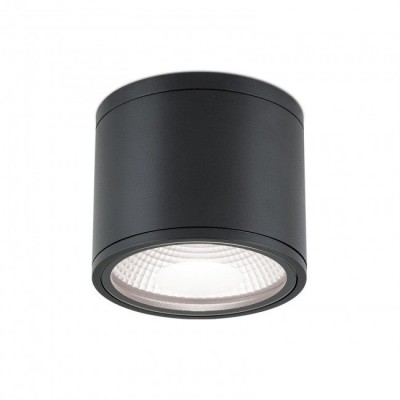 Spot LED aplicat cu protectie la umiditate IP65, SPUTNIK 14,5cm, negru