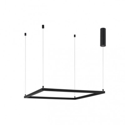 Lustra suspendata LED dimabila design modern ETERNA negru