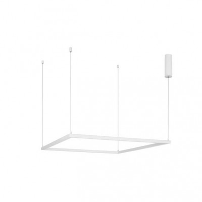 Lustra suspendata LED dimabila design modern ETERNA alb