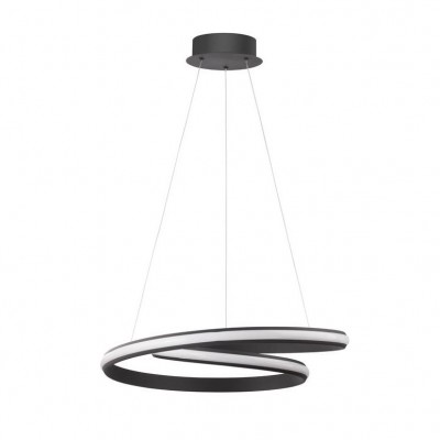 Lustra suspendata LED design modern Malvi, negru