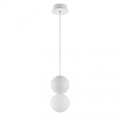 Pendul design modern ZERO, gips alb