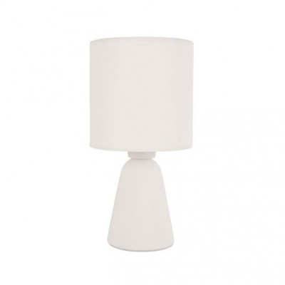 Veioza, lampa de masa design modern ZERO gips alb