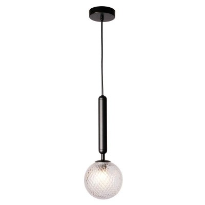 Pendul design modern MUSA transparent/negru