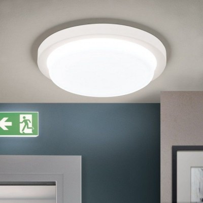 Plafoniera LED moderna LEROX Ø20cm alba