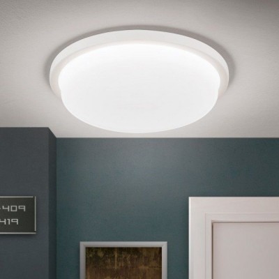 Plafoniera LED moderna LEROX Ø30cm alba