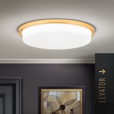 Plafoniera LED moderna LEROX Ø40cm aurie 24K