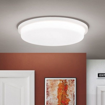 Plafoniera LED moderna LEROX Ø40cm alba