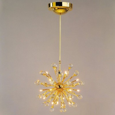 Lustra cristal Swarovski Spectra design modern de lux GALAXY 24K 18L auriu