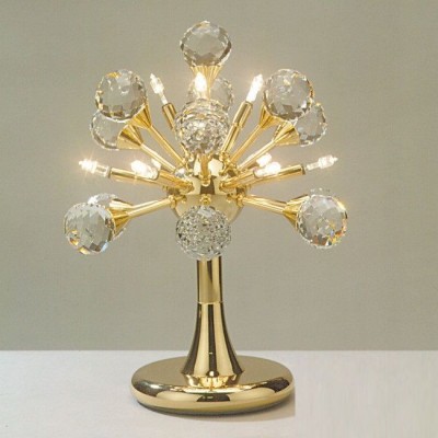 Lampa de masa cristal Swarovski Spectra design modern de lux GALAXY 9L auriu