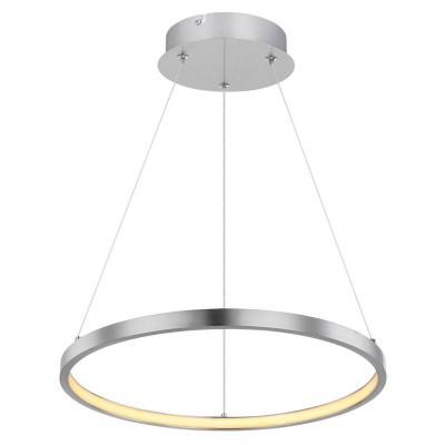 Lustra LED suspendata design modern circular RALPH 19W nichel