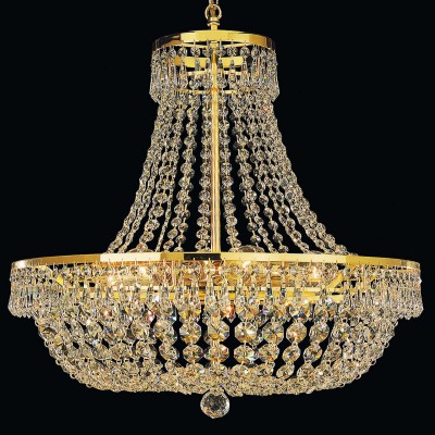 Lustra suspendata cristal Schöler design de lux Sheraton 55cm, 24K gold plated
