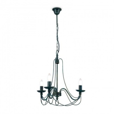 Candelabru design rustic cu 3 brate Vela