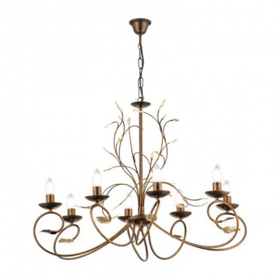 Candelabru design rustic cu 8 brate Luca