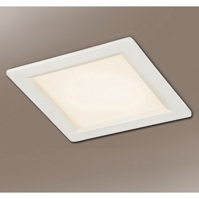 Spot incastrabil, lumina alba calda, dim.20x20cm LED