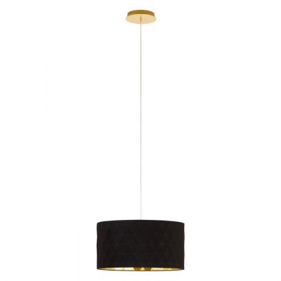 Lustra, pendul design modern negru-auriu, diametru 50cm, DOLORITA