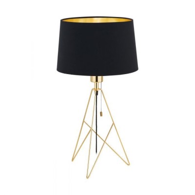 Lampa de masa eleganta design modern CAMPORALE auriu/ negru