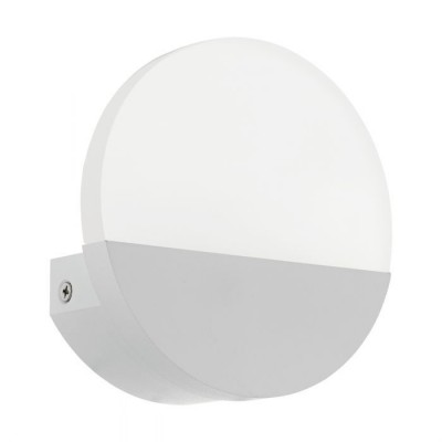 Aplica de perete moderna alba, diametru 13cm, LED METRASS