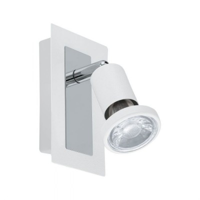 Aplica de perete GU10-LED, alb/crom, SARRIA