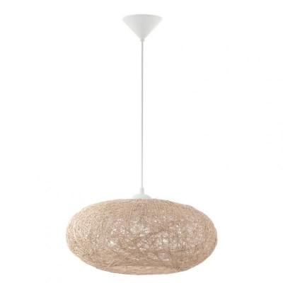 Lustra, Pendul modern bej, diam.45cm, H-110cm, Campilo