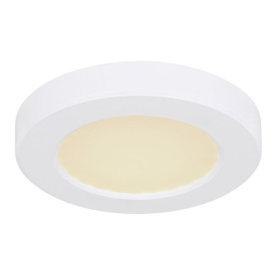 Plafoniera LED design modern, diametru 12,6cm, LASSE alb