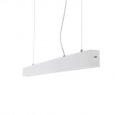 Lustra LED moderna design minimalist LINNEA 112cm alba