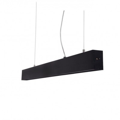 Lustra LED moderna design minimalist LINNEA 112cm neagra