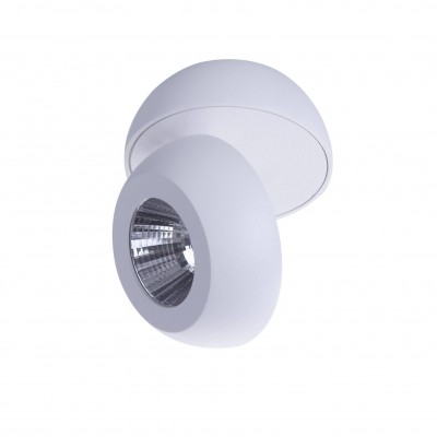 Spot LED aplicat directionabil de tavan/plafon OJOS 1 alb 