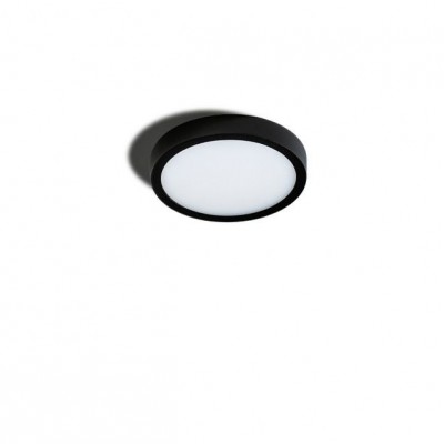 Mini Plafoniera LED design slim MALTA R 18 3000K neagra