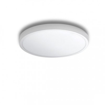 Plafoniera LED design slim MALTA R 30 3000K alba