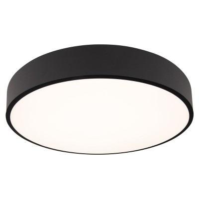 Plafoniera LED dimabila design modern IP54 ROUNDY negru