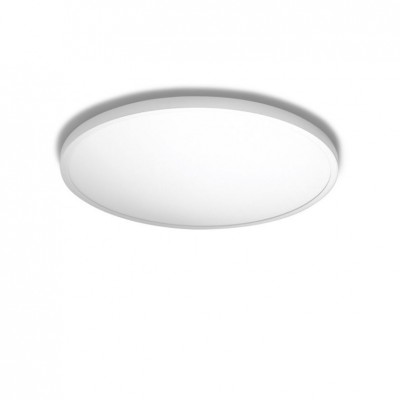 Plafoniera LED design slim MALTA R 40 3000K alba