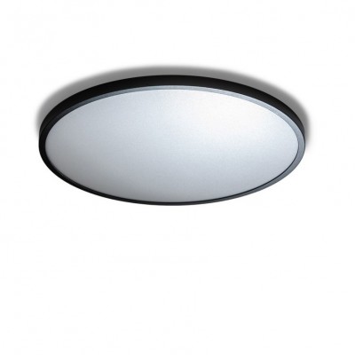 Plafoniera LED design slim MALTA R 50 3000K neagra