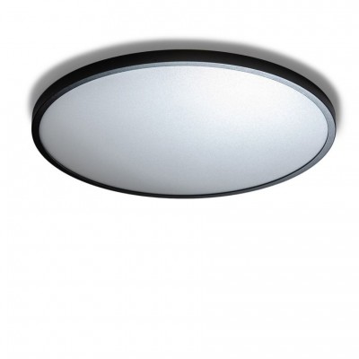 Lustra / Plafoniera LED design slim MALTA R 60 3000K neagra