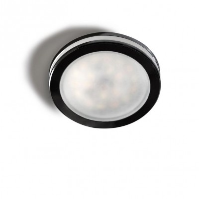 Spot LED incastrabil tavan/plafon baie GALATA R IP44 4000K negru