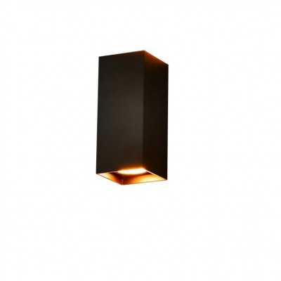 Aplica de perete cu lumina ambientala VELIA SQUARE 2 neagra