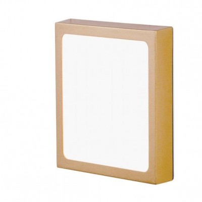 Plafoniera LED moderna design slim Lero 23x23cm auriu mat