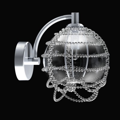 Aplica de perete moderna Vision, design LUX cristal ROSÉE BALL