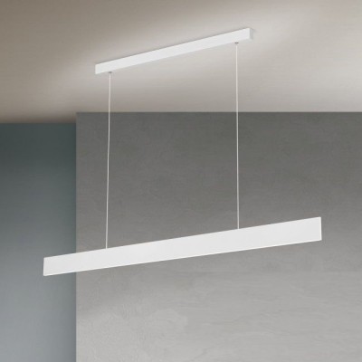 Lustra LED suspendata moderna Up & Down GIDEON alba