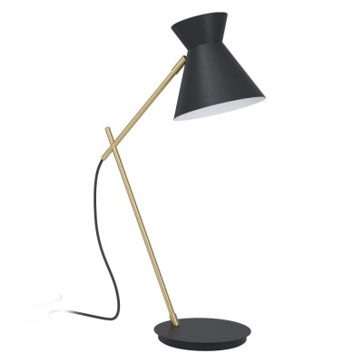 Veioza / Lampa de masa design modern AMEZAGA alama /negru