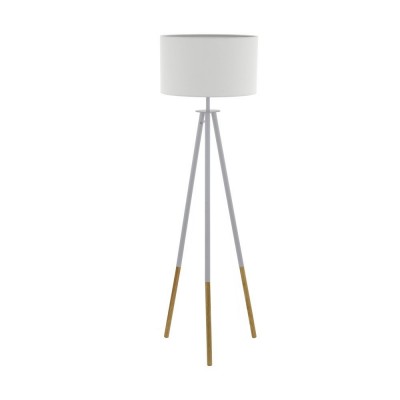 Lampadar design modern tip trepied BIDFORD alb